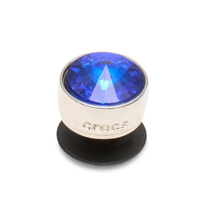 Jibbitz™ Charm Silver Blue Stud