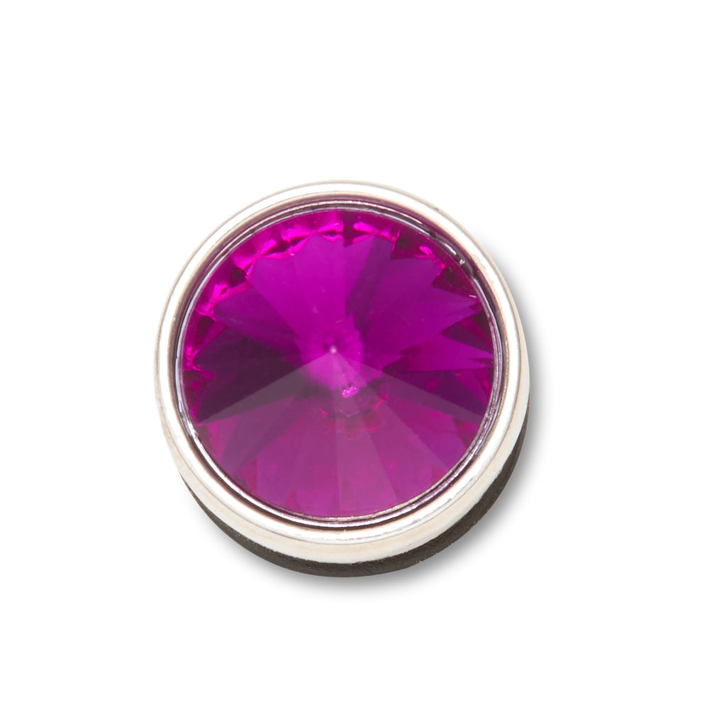 Jibbitz™ Charm Silver Purple Stud