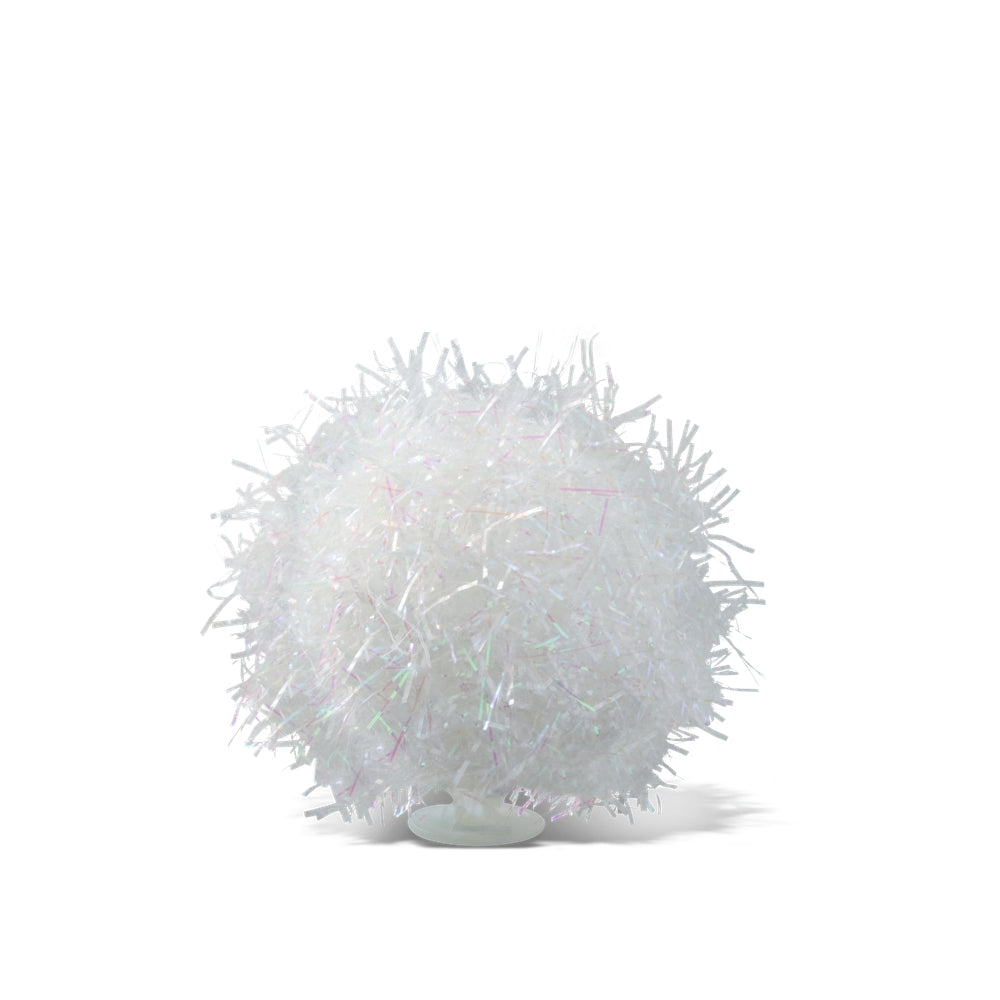 Jibbitz™ Charm White Tinsel Pom