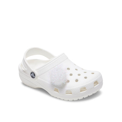 Jibbitz™ Charm White Tinsel Pom