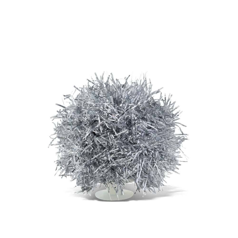 Jibbitz™ Charm Silver Tinsel Pom