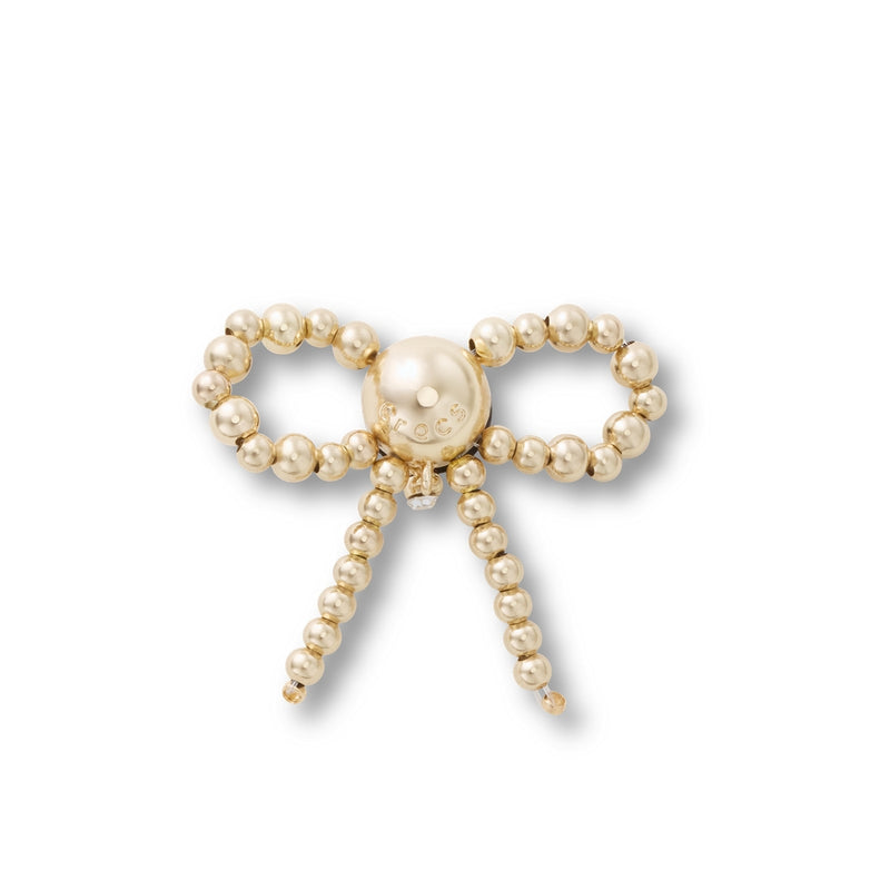 Jibbitz™ Charm Gold Beaded Bow
