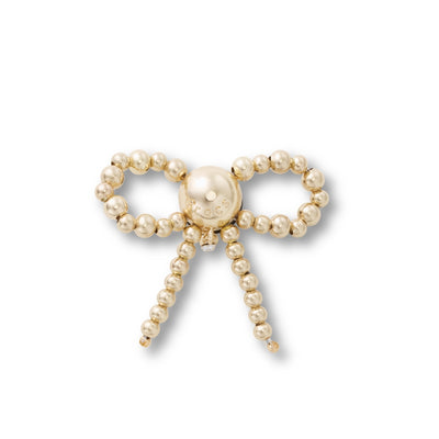Jibbitz™ Charm Gold Beaded Bow