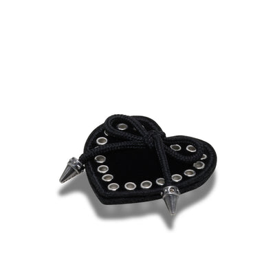 Jibbitz™ Charm Black Heart With Bow