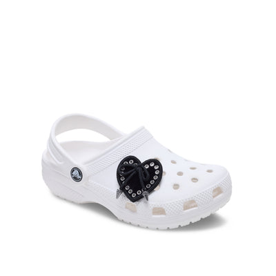 Jibbitz™ Charm Black Heart With Bow