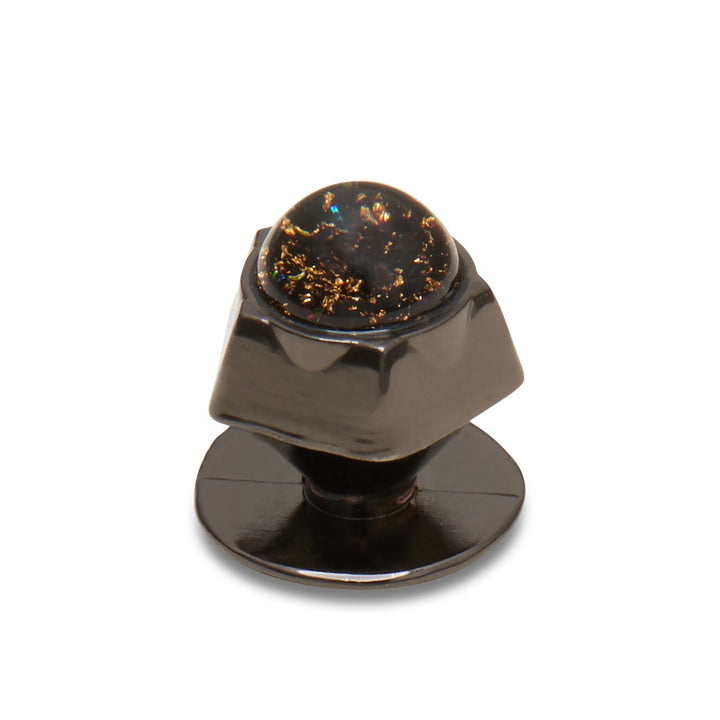 Jibbitz™ Charm Dark Silver Pentagon Stud - Crocs™ Việt Nam