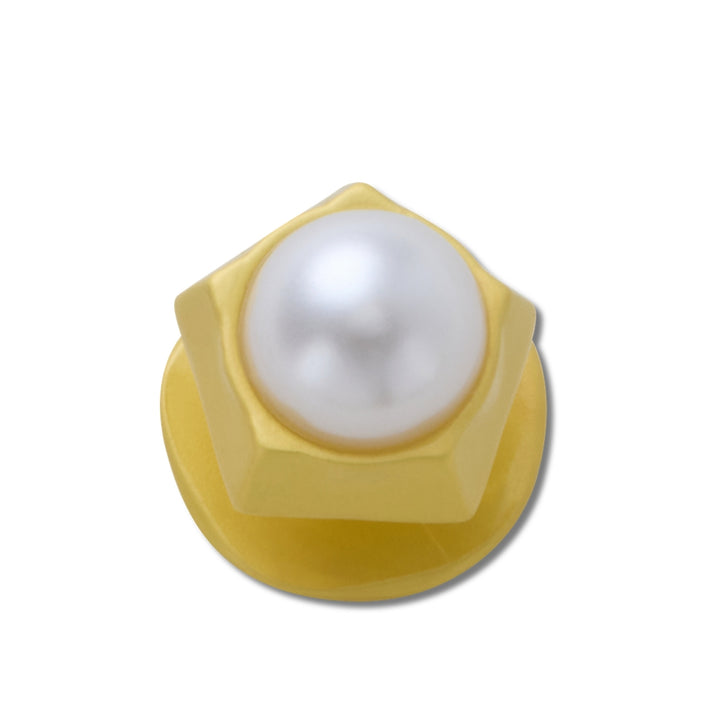 Jibbitz™ Charm Gold Pentagon Pearl - Crocs™ Việt Nam