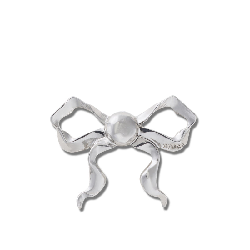 Jibbitz™ Charm Frilly Silver Bow