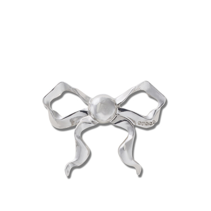 Jibbitz™ Charm Frilly Silver Bow - Crocs™ Việt Nam