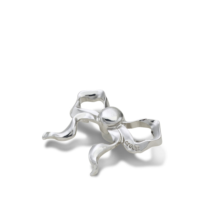 Jibbitz™ Charm Frilly Silver Bow