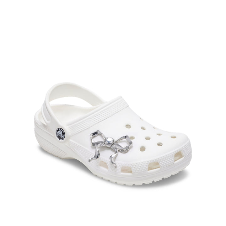 Jibbitz™ Charm Frilly Silver Bow - Crocs™ Việt Nam