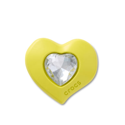 Jibbitz™ Charm Yellow SMT Gem Heart