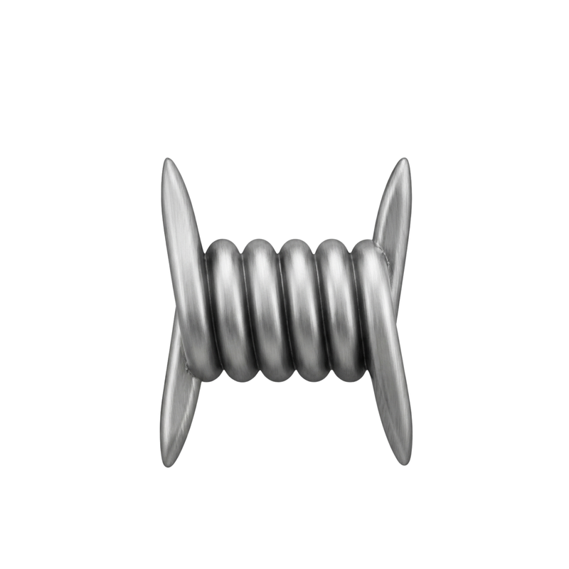 Jibbitz™ Charm Silver Barbwire