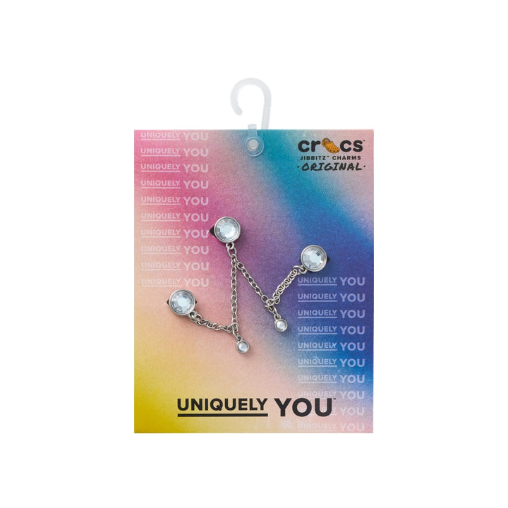 Jibbitz™ Charm Silver Triple SMT Gem Chain - Crocs™ Việt Nam