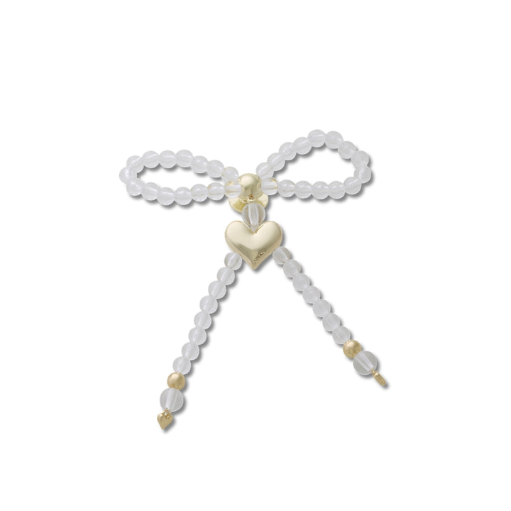 Jibbitz™ Charm Beaded Bow with Gold Heart - Crocs™ Việt Nam