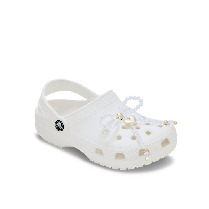 Jibbitz™ Charm Beaded Bow with Gold Heart - Crocs™ Việt Nam