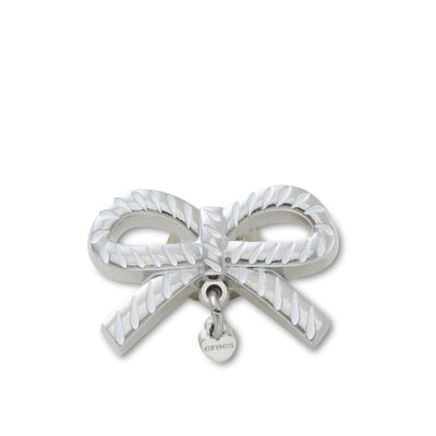 Jibbitz™ Charm White and Gold Bow SMT Gem