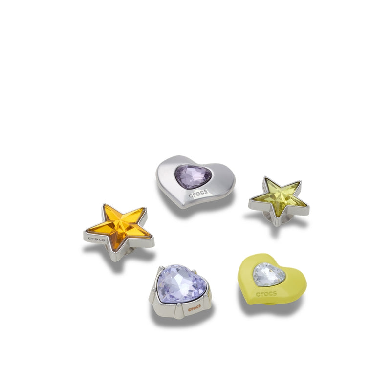 Jibbitz™ Charm Meta Stars and Hearts