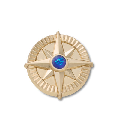 Jibbitz™ Charm Gold Star Navy Gem