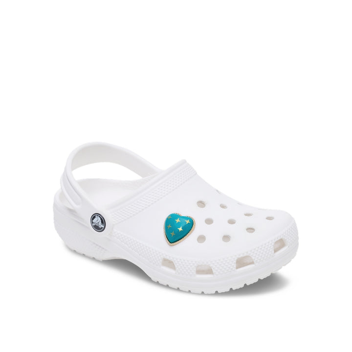 Jibbitz™ Charm Turquoise and Gold Heart - Crocs™ Việt Nam