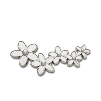 Jibbitz™ Charm Mega Silver Flower Cluster