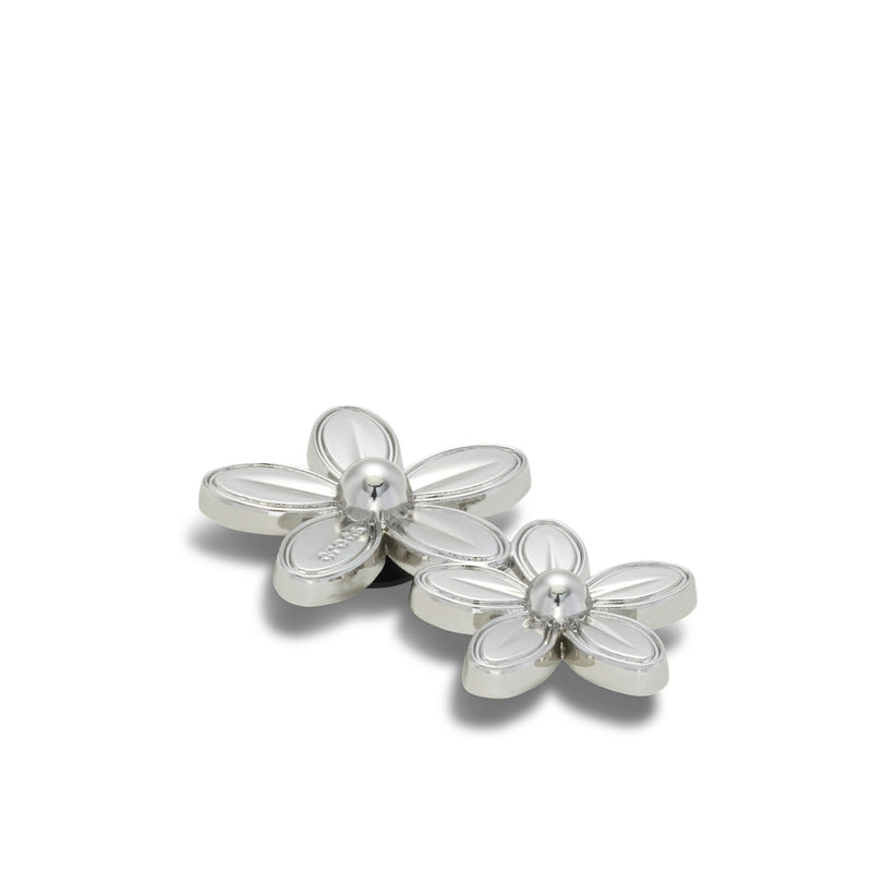 Jibbitz™ Charm Silver Double Flower Cluster