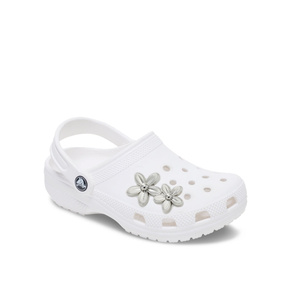 Jibbitz™ Charm Silver Double Flower Cluster – Crocs™ Việt Nam