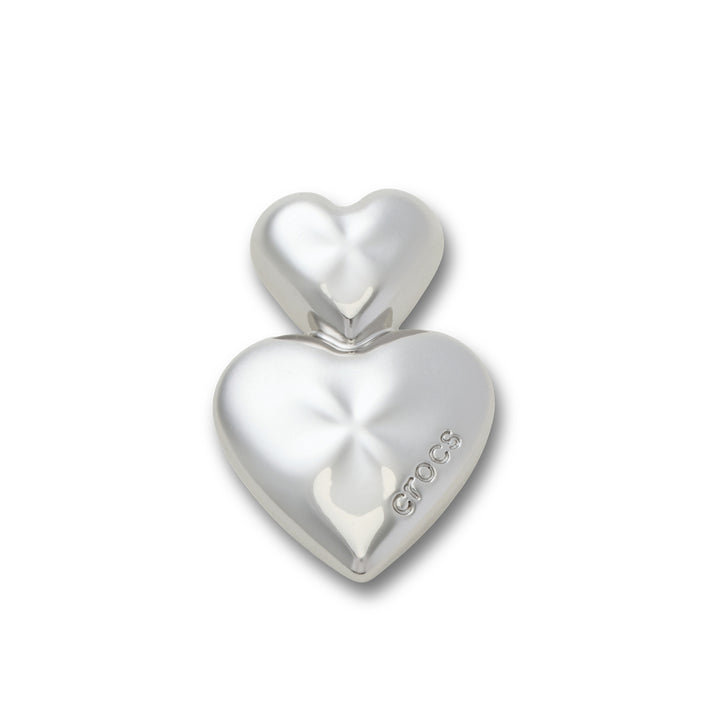 Jibbitz™ Charm Silver Double Heart - Crocs™ Việt Nam