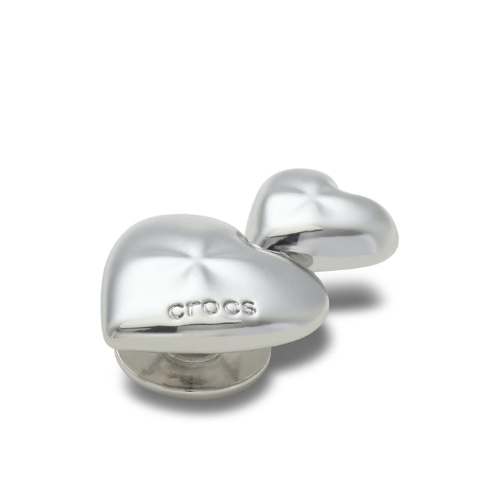 Jibbitz™ Charm Silver Double Heart - Crocs™ Việt Nam