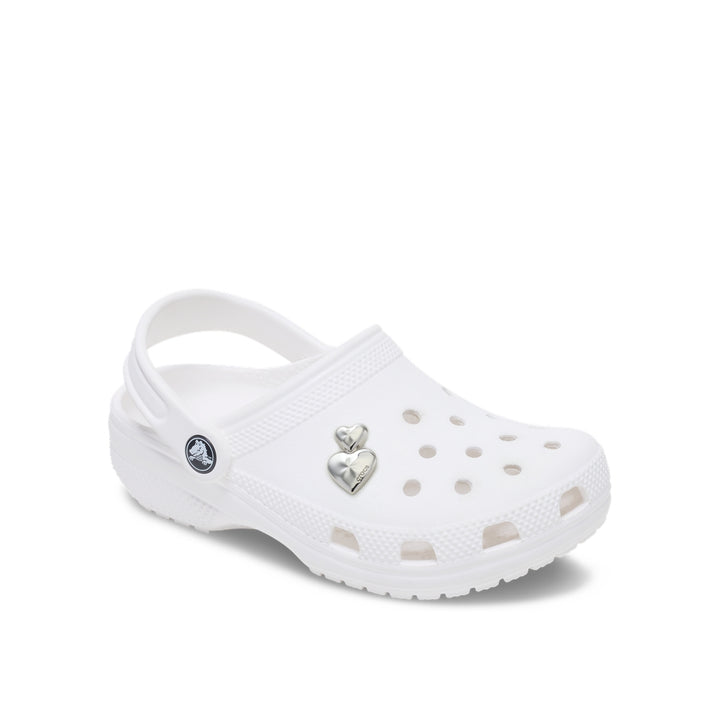 Jibbitz™ Charm Silver Double Heart - Crocs™ Việt Nam