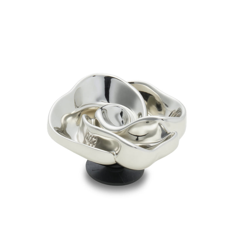Jibbitz™ Charm Silver Flower Swirl