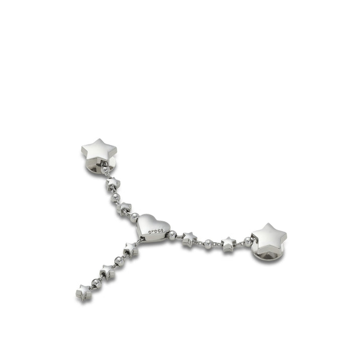 Jibbitz™ Charm Silver Star and Heart Chain - Crocs™ Việt Nam