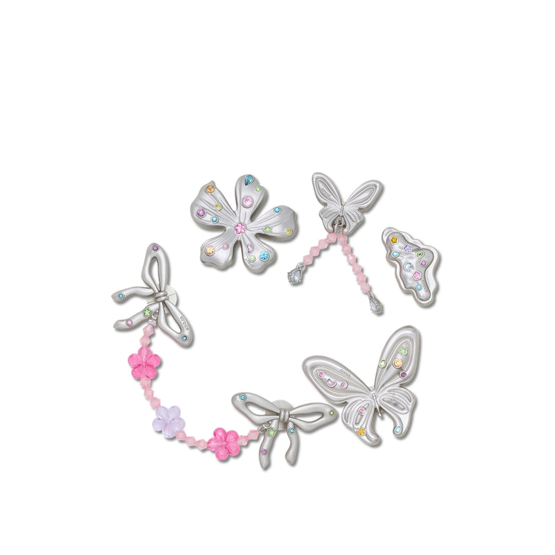 Jibbitz™ Charm Silver Meta Gem Fantasy