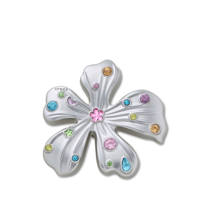 Jibbitz™ Charm Silver Meta Gem Flower - Crocs™ Việt Nam