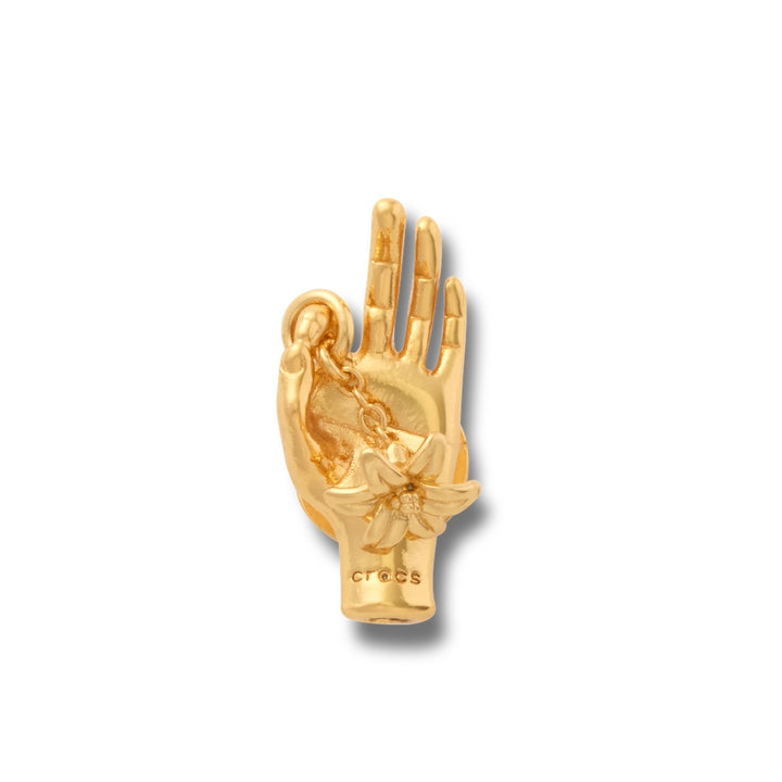 Jibbitz™ Charm Gold Plated Hand and Mistletoe - Crocs™ Việt Nam