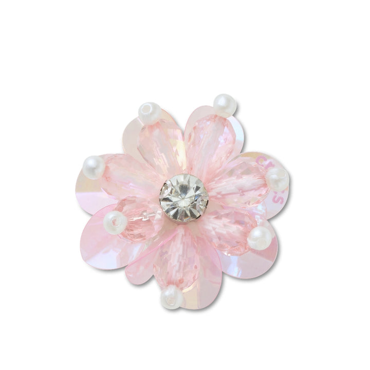 Jibbitz™ Charm Pink Sequin And Pearl Flower - Crocs™ Việt Nam