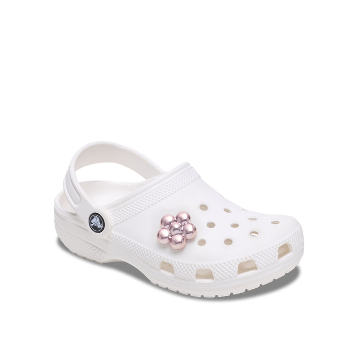 Jibbitz™ Charm Pink Metallic Puffy Flower