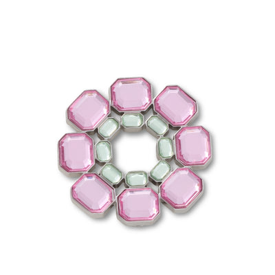 Jibbitz™ Charm Pink And Green Gem Cirlce