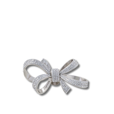 Jibbitz™ Charm Silver Gem Bow Charm