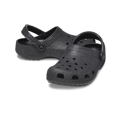 Giày Clog Unisex Crocs Glitter Classic - Black Glitter