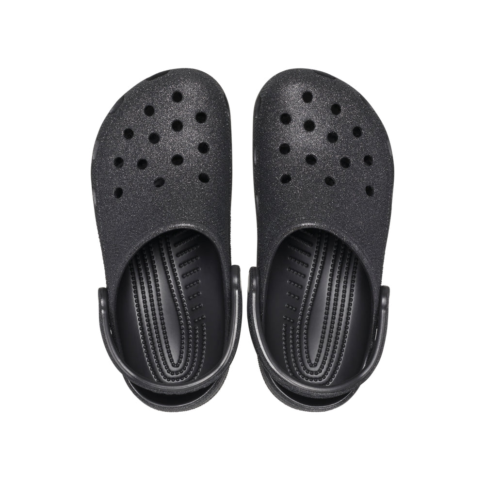 Giày Clog Unisex Crocs Glitter Classic - Black Glitter