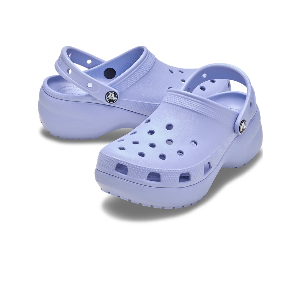 Giày Clog Nữ Crocs Classic Platform - Blue Haze