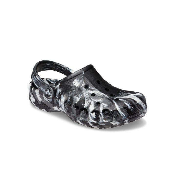 Giày Clog Unisex Crocs Baya Marbled - Black/White - Crocs™ Việt Nam