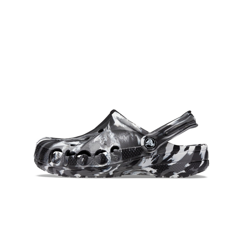 Giày Clog Unisex Crocs Baya Marbled - Black/White