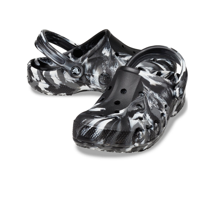 Giày Clog Unisex Crocs Baya Marbled - Black/White - Crocs™ Việt Nam