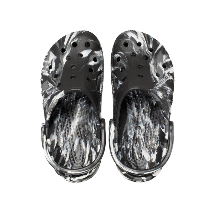 Giày Clog Unisex Crocs Baya Marbled - Black/White - Crocs™ Việt Nam