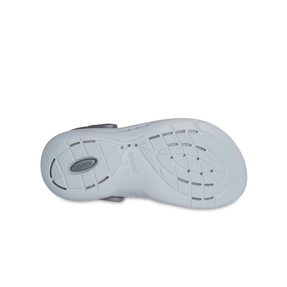 Giày Clog Trẻ Em Crocs Literide 360 - Black/Slate Grey