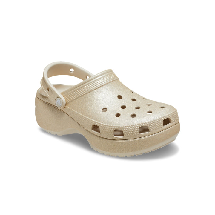 Giày Clog Nữ Crocs Classic Platform Glitter - Champagne - Crocs™ Việt Nam