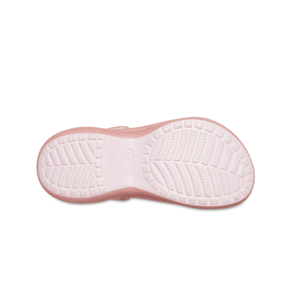 Giày Clog Nữ Crocs Bae Glitter - Pink Milk