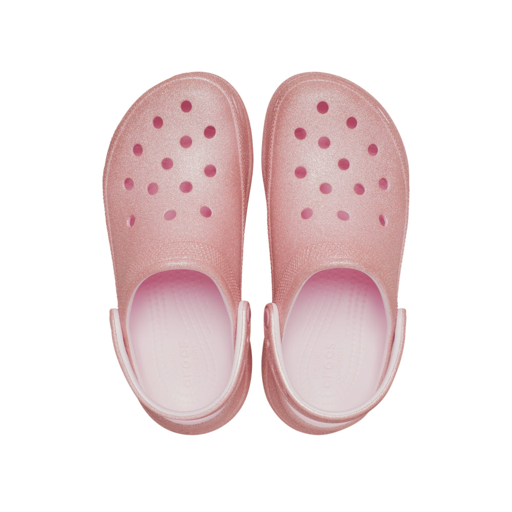 Giày Clog Nữ Crocs Bae Glitter - Pink Milk